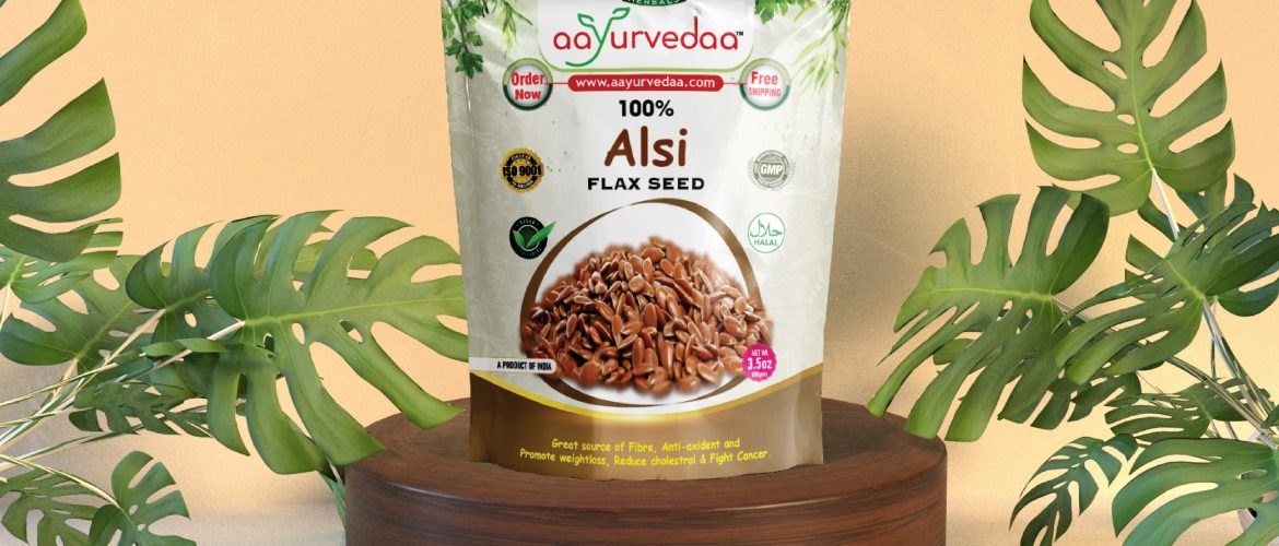 Aayuveda Alsi Flax Seed is the perfect natural supplement for overall health